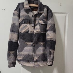 Aztec Priny Jachs Brown and Cream Sherpa-Lined Jacket